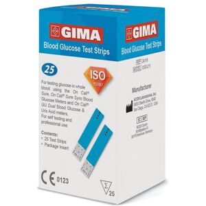 Gima Strisce Glucosio Per Glucometro Cf Da 25 Pz