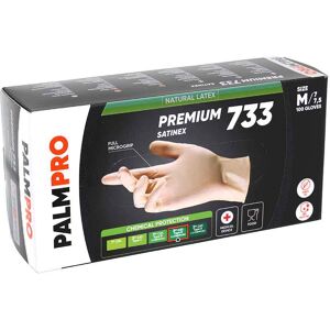 100 Guanti In Lattice Ambra Icoguanti Palmpro Premium 733 Satinex Taglia M 7-7,5