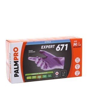 100 Guanti Nitrile Viola Icoguanti Palmpro Expert 671 Taglia M 7-7,5