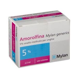 Mylan Amorolfina MG 5% Smalto per micosi dell'unghia 2,5 ml