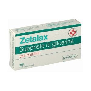 ZETA FARMACEUTICI SpA ZETALAX 18 Supposte Pediatriche Glicerolo 1375mg