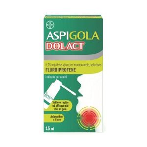 Bayer AspigolaDolAct 8,75mg/Dose SPRAY PER MUCOSA ORALE Flurbiprofene 15ml