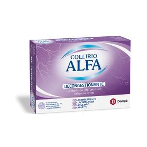 DOMPE' FARMACEUTICI SpA COLLIRIO Alfa Decongestionante 10 Flaconcini Monodose da 0,3 ml LOTTO SCAD. 31/3/24