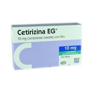 EG SpA CETIRIZINA EG*7 Compresse Rivestite 10mg