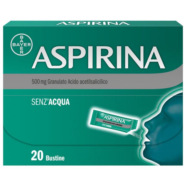 bayer ch aspirina in granuli senz'acqua antidolorifico e antinfiammatorio contro mal di testa e dolore 20 bst