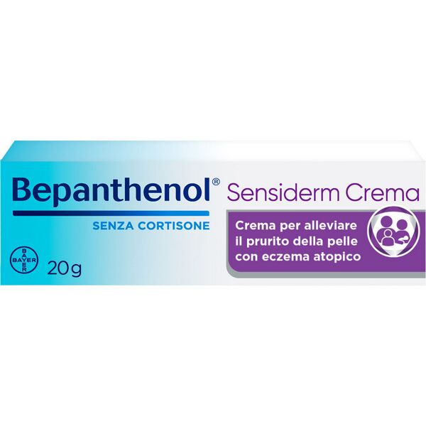 bayer spa bepanthenol sensiderm crema lenitiva per dermatite atopica eczema e prurito senza cortisone 20g