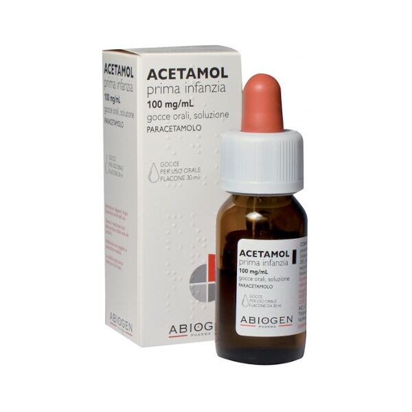 abiogen pharma spa acetamol 300mg prima infanzia gocce 100mg