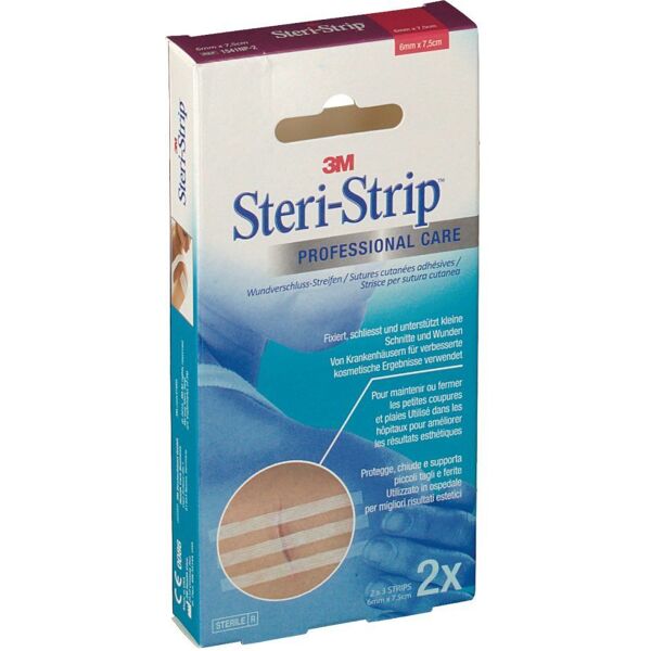 3m cerotto per sutura steristrip sriscia 6 x 75 mm 6 pezzi