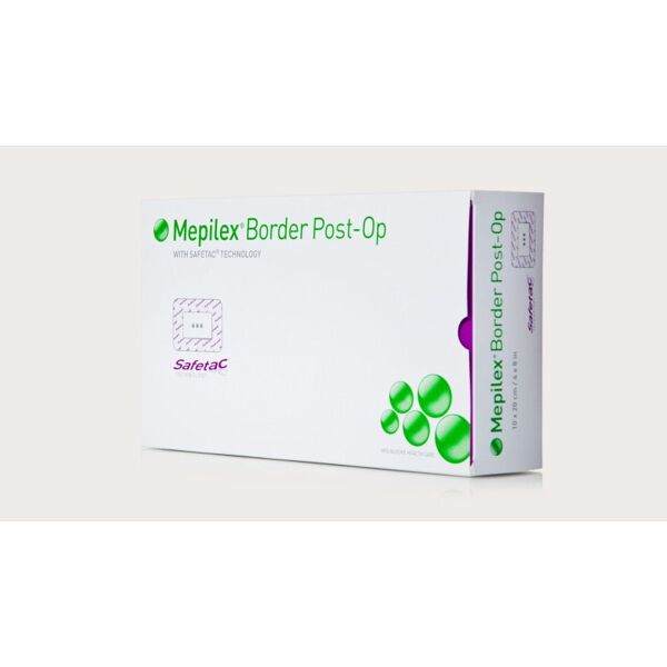 molnlycke health care srl mepilex® border post-op 10x25 5 pezzi