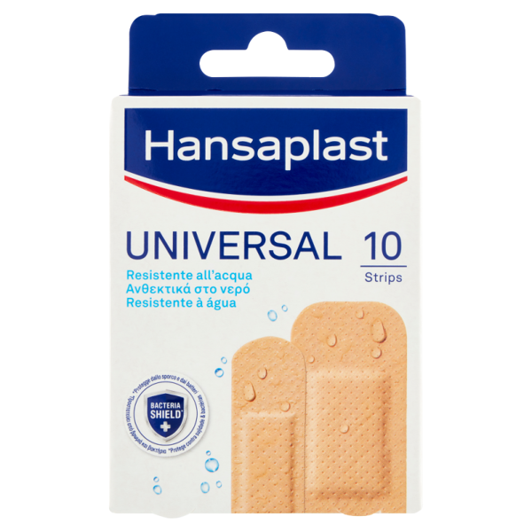 antica farmacia orlandi hansaplast universal cerotti resistenti all'acqua assortiti 10 pezzi 2 formati