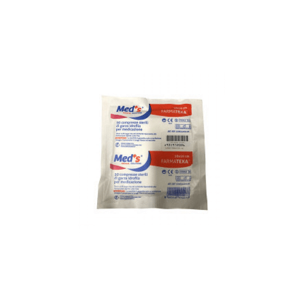 farmac-zabban spa garza compressa idrofula sterile meds farmatexa 12/8 10x10cm 50 pezzi
