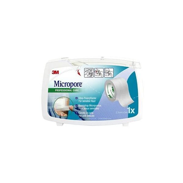 cerotto in carta 3m micropore surgical tape m5x25mm dispenser