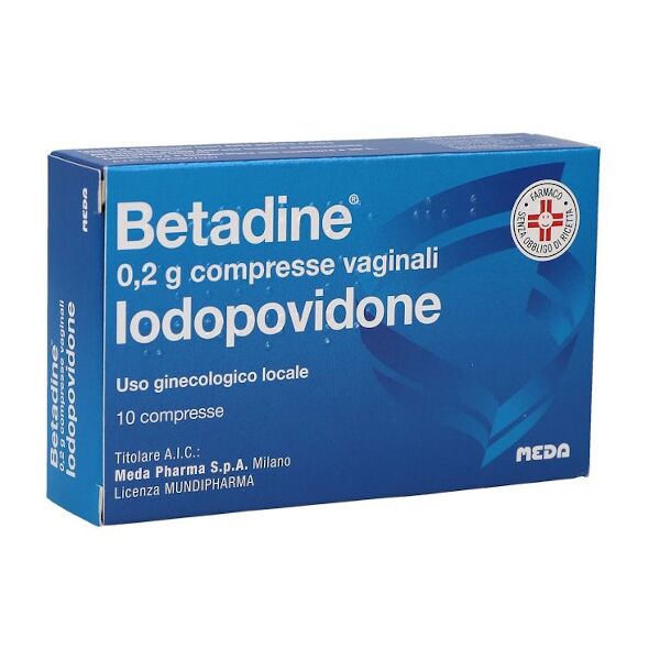 viatris healthcare limited betadine 10 compresse vaginali 200mg