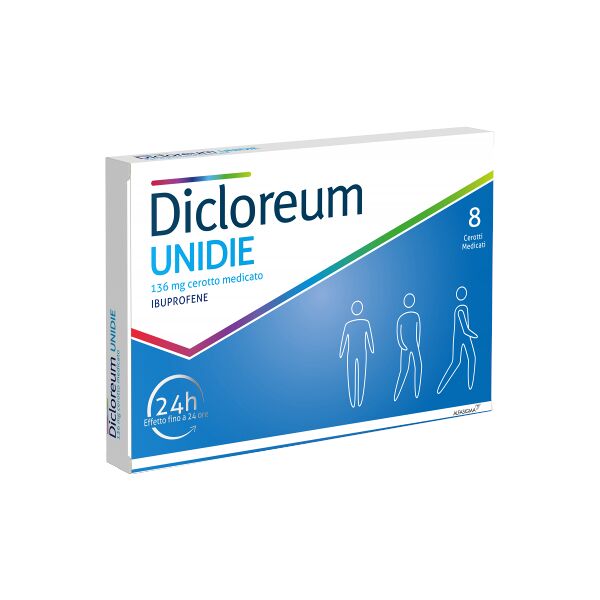 alfasigma spa dicloreum unidie 8 cerotti medicati 24h