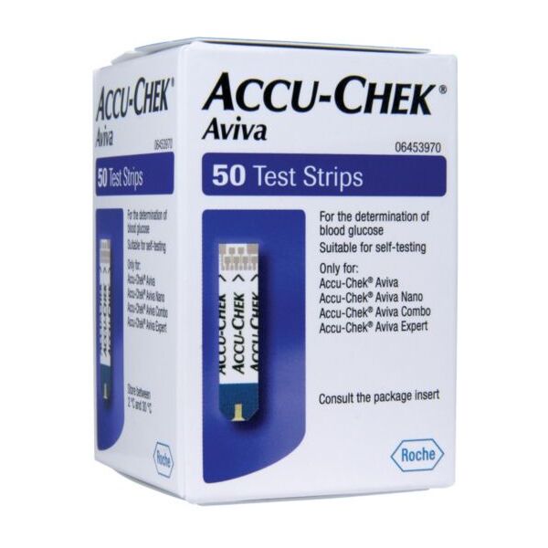 roche diagn d.care accu-chek aviva 50 strisce