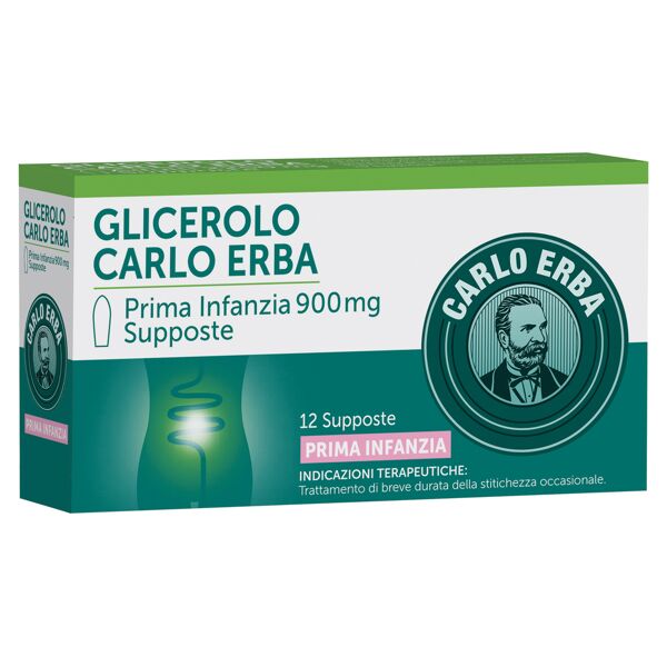 carlo erba otc srl glicerolo carlo erba prima infanzia 12 supposte 900mg