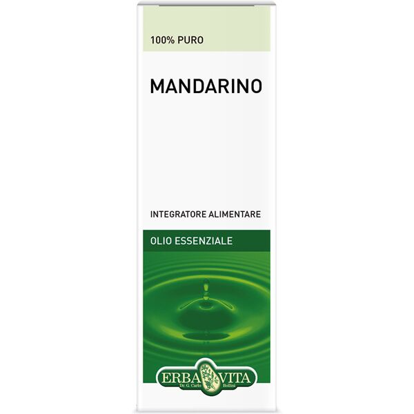 erba vita mandarino olio essenziale 10ml flacone erbavita