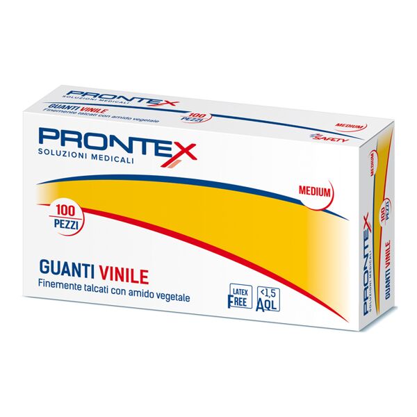 safety spa guanto prontex vinile gr 100pz