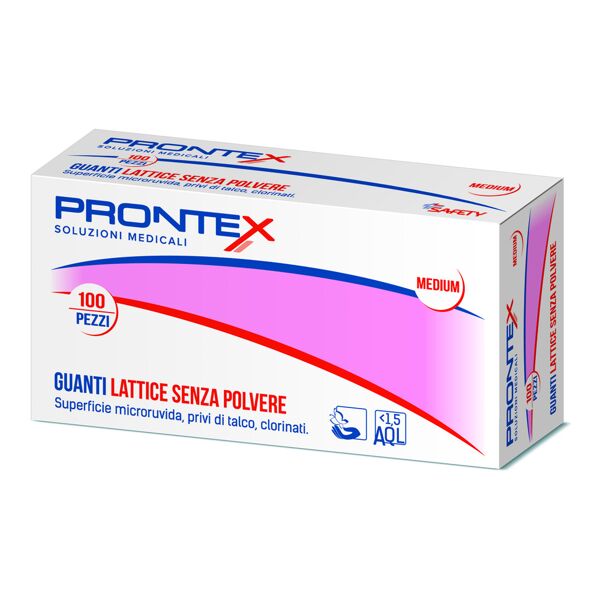 safety spa guanto prontex latt m 100pz