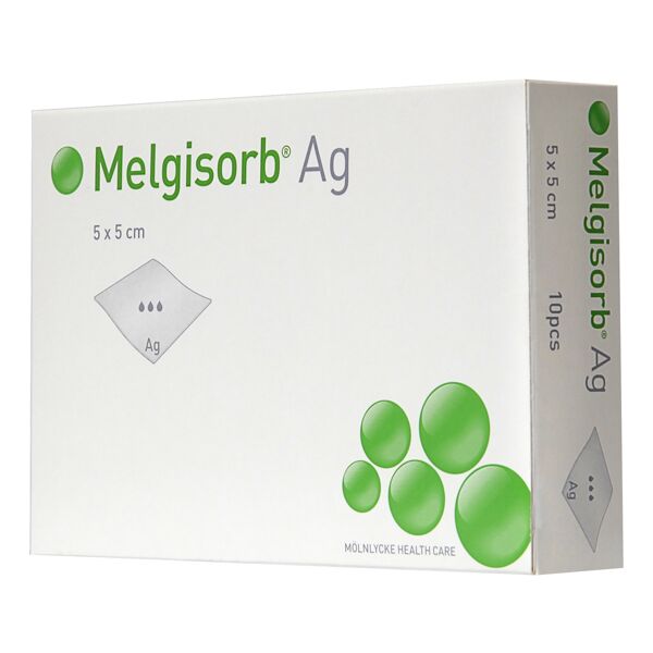 molnlycke health care srl melgisorb ag medicazione 10x10