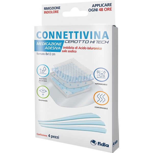 fidia farmaceutici spa connettivina 4 cerotti hitech 8x12