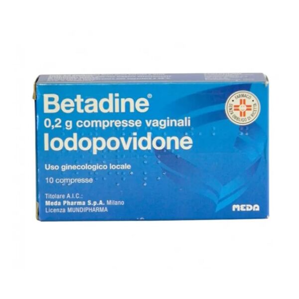 betadine 200 mg 10 compresse vaginali