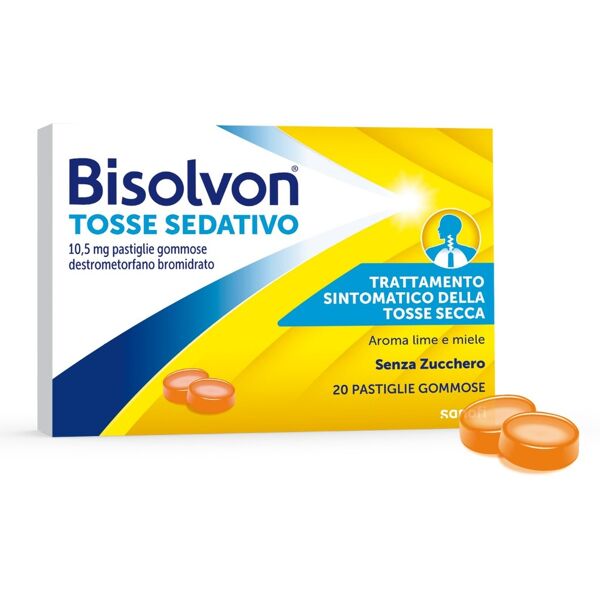 bisolvon tosse sedativo 10,5 mg 20 pastiglie gommose