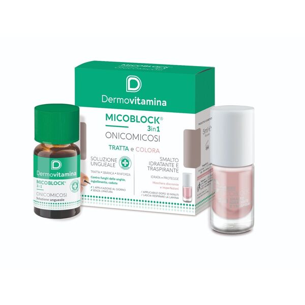 dermovitamina micoblock 3in1 tratta e colora 7 ml soluzione ungueale + 5 ml sma