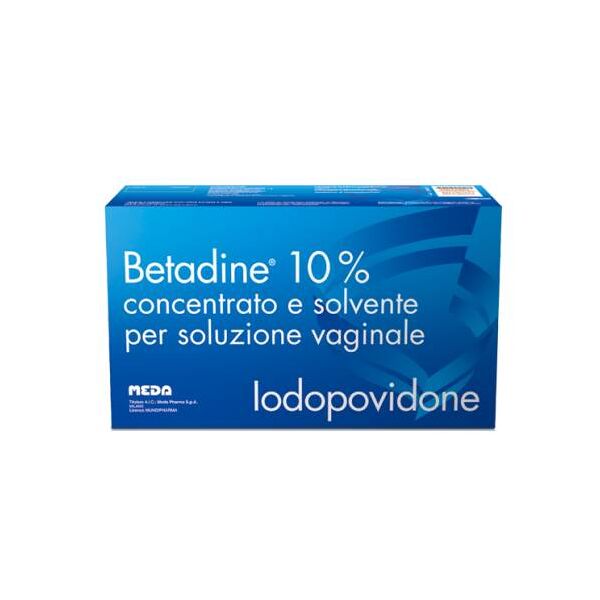 betadine 10% soluzione vaginale 5 flaloidi + 5 flaconi + 5 cannule