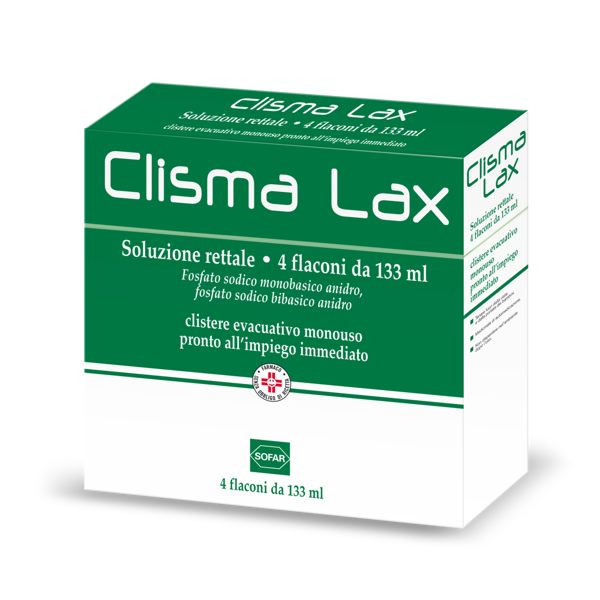 sofar clisma lax soluzione rettale 4 clismi 133 ml