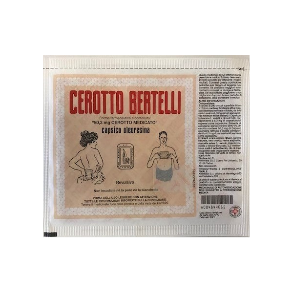 kélemata cerotto bertelli medio 192 mg 12,5x16 cm 1 pezzo