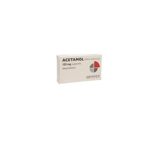 abiogen acetamol prima infanzia 125 mg 10 supposte