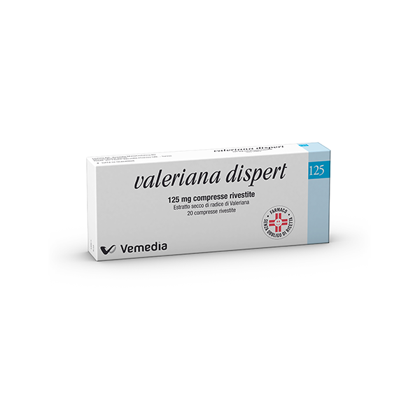 dispert valeriana  125 mg 20 compresse rivestite