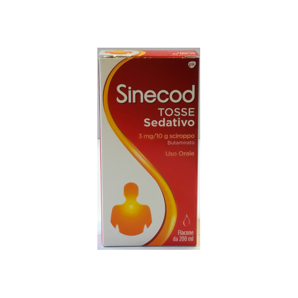 haelon italy srl sinecod tosse sedativo*1 flacone 200 ml 3 mg/10 g sciroppo