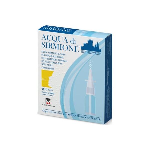 terme di sirmione acqua sirmione minerale naturale 6 flaconcini da 15ml