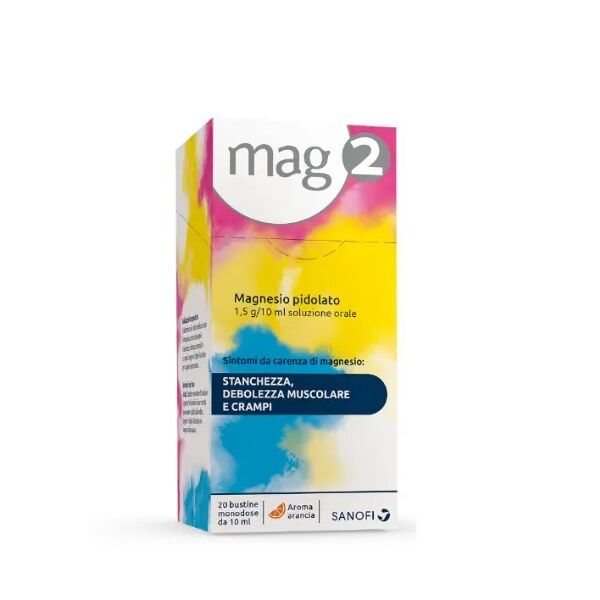 mag 2 stickpack soluzione orale 1,5 g/10 ml nesio pidolato 20 bustine