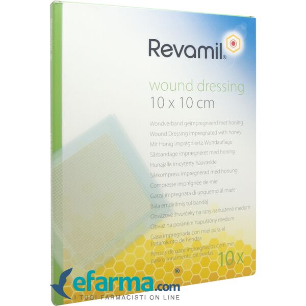 revamil wound dressing garze 10 pezzi 10 x 10 cm