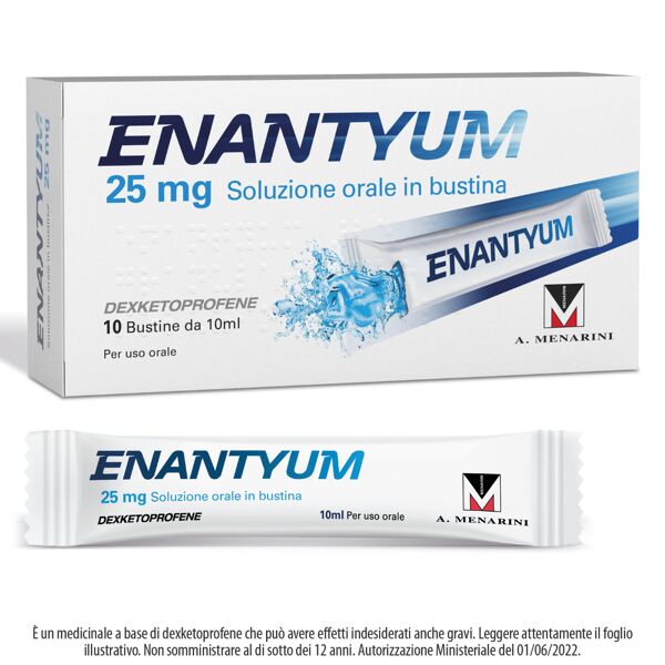 enantyum 25 mg 10 bustine soluzione orale liquida