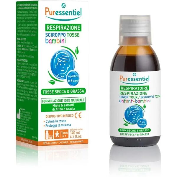 puressentiel respirazione sciroppo per la tosse bambini 140 ml