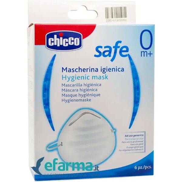 chicco safe mascherine igieniche antipolvere 6 pezzi