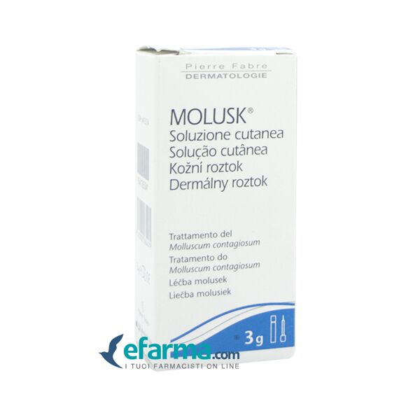 pierre fabre dermatologie molusk 10% soluzione cutanea trattamento mollusco contagioso 3 g