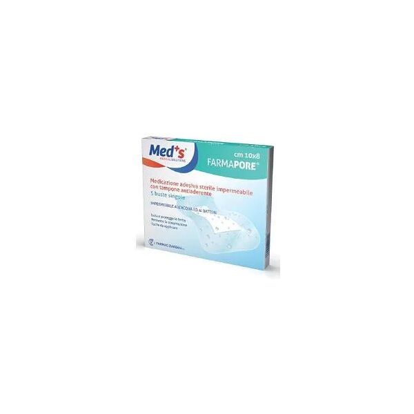 med's medicazione adesiva sterile trasparente impermeabile 10 m x 6 cm 5 pezzi