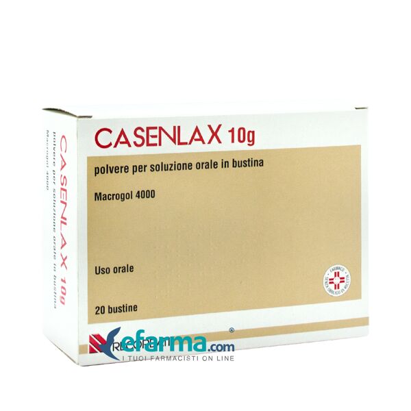 casen recordati casenlax 10 g macrogol 4000 lassativo polvere per soluzione orale 20 bustine