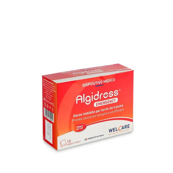 algidress emergency garze sterili pre-imbibite 10pz