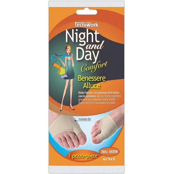 night&day benessere alluce cuscinetto protettivo alluce valgo taglia s-m