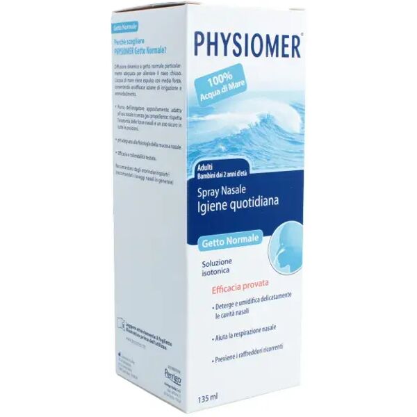 physiomer spray getto normale pulizia nasale 135 ml