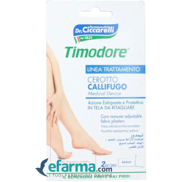 timodore cerotto callifugo in tela da ritagliare 2 pezzi