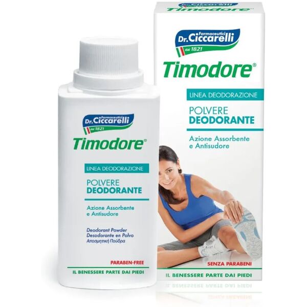 timodore polvere deodorante piedi assorbente antiodore 250 g