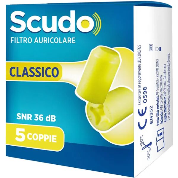 earplug scudo classic tappi auricolari 5 coppie