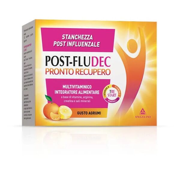 postfludec post-fludec pronto recupero integratore multivitaminico post influenza 12 bustine